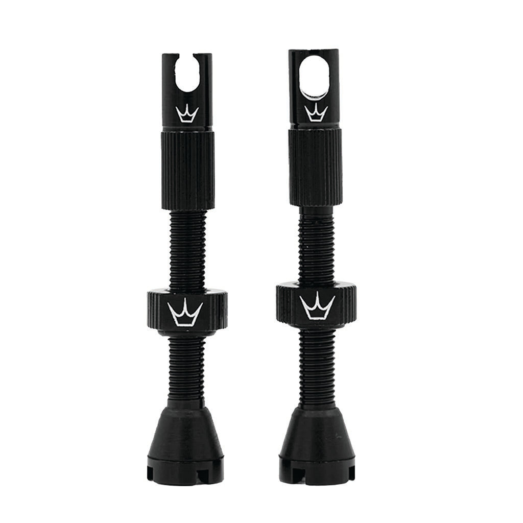 Peaty's Alloy Presta Tubeless Valve Stem Black 42mm Pair
