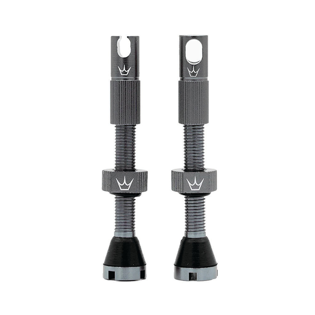 Peaty's Alloy Presta Tubeless Valve Stem 42mm Slate Pair