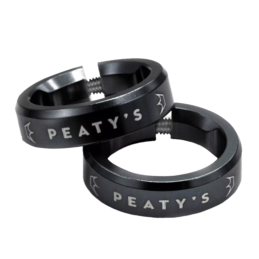 Peaty's Monarch Grip Lockrings Pair Black