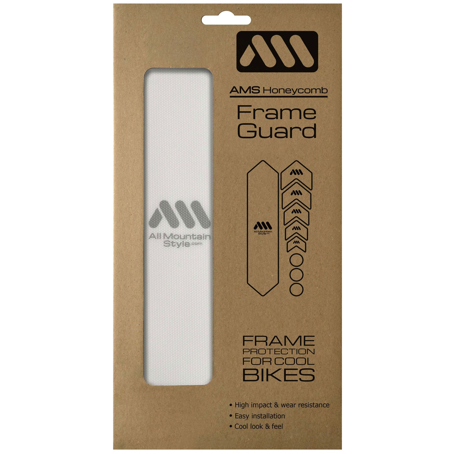 All Mountain Style Basic Honeycomb Frame Guard Clear/Silver