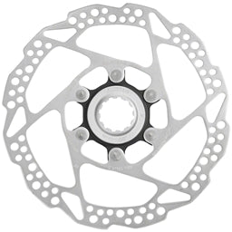 Shimano Deore SM-RT54-S Disc Brake Rotor - 160mm Center Lock For Resin Pads Only External Lockring Silver
